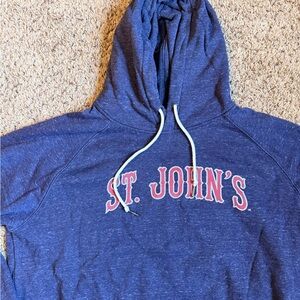 Slam Hoops Hoodie Sweatshirt St. John’s Red Storm Blue Large SJU New York